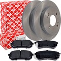 FEBI BREMSSCHEIBEN 234mm + BELÄGE HINTEN passend für KIA PICANTO I HYUNDAI i10