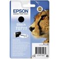 Epson T0711 BK 07 Schwarz Original Tintenpatrone Gepard Serie 7,4ml DURABrite