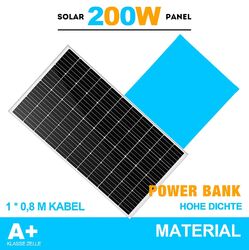 100W 120W 150W 200W 300W Solarmodul Solarpanel 12V MONO PV Wohnmobil Camping RV