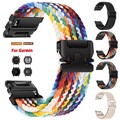 Nylon Braided Armband Für Garmin Fenix E 8 7/7X 6/6X Pro 5/5X Plus 3 HR Quickfit