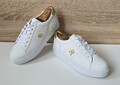 Tommy Hilfiger Platform Court Sneaker aus Leder Plateausohle Weiß Gr. 5 = 38
