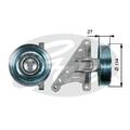 Original GATES Umlenk-/Führungsrolle Keilrippenriemen T36429 für Citroën Fiat