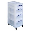 1x4l / 3x9l Aufbewahrungsboxen transp. Really Useful Boxenturm