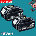2er Set - 18V/5,0Ah für Makita Akku BL1860B - 197422-4 BL1850 BL1830