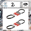 2x ORIGINAL® Gates Keilrippenriemen für VW Taro Toyota Avensis Kombi Corolla