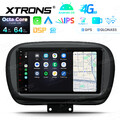 4G+64G Android 14 Autoradio 9" IPS DSP GPS CarPlay LTE 4G WiFi RDS für FIAT 500X