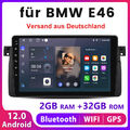 9-Carplay 2+32G Android12 SWC AutoRadio GPS WIFI BT Navi RDS FM DAB+ Für BMW E46