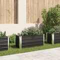 Metall Hochbeet Pflanzbeet Gemüsebeet Pflanzkasten Stahl Beet Blumenbeet Garten