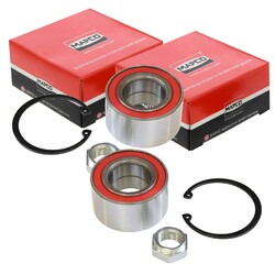 2x MAPCO RADLAGER-SATZ VORNE passend für SKODA FAVORIT FELICIA VW CADDY | 26950