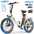 Elektrofahrrad 20 Zoll E-Bike 48V 17AH E Mountainbike 25km/h Trekking ebike