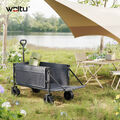 150KG Bollerwagen Faltbar Offroad Transportwagen mit Bremse Handwagen Strandwage