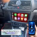 4+64GB Android 15 Autoradio RDS FM BT RDS Carplay GPS Navi Für VW Bora Golf 4 1J