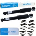 2x PROFLEX STOSSDÄMPFER+FAHRWERKSFEDER HINTEN passend für OPEL ASTRA H A04