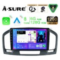 8-Kern Android 15 6+128G CarPlay Autoradio GPS DAB Für Opel Insignia A 2008-2012