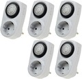 5x Zeitschaltuhr Steckdose Timer Zeitschalter Mechanische Schaltuhr Dauerbetrieb