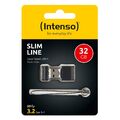 Intenso Slim Line 32 GB USB 3.2 Stick 32GB mini SlimLine neu schwarz 3532480
