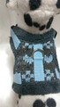 Softgeschirr warm gefüttert Brustgeschirr Hundegeschirr Blau Halsband XS-M Welpe