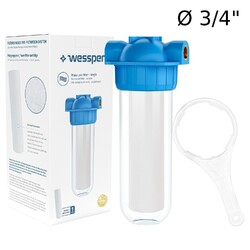 10" 1-Stufen Wasserfilter System Hauswasser Zisterne Brunnen Pumpe 3/4" Zoll