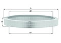 Luftfilter MAHLE LX 61 Filtereinsatz für MERCEDES W201 190 C124 S124 W124 124