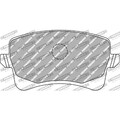 1x ORIGINAL® Ferodo Racing Bremsbelagsatz, Scheibenbremse Hinten für Audi A4