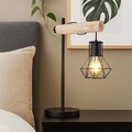 Tischleuchte Holzlampe Tischlampe Esszimmerleuchte Leseleuchte Höhe verstellbar