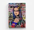 Mona Lisa Porträt Leinwand Bilder Wandbilder Hochwertiger Kunstdruck Pop Art