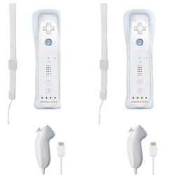 Für Nintendo Wii /Wii U 2 in 1 Remote Motion Plus Inside Controller  & Nunchuk