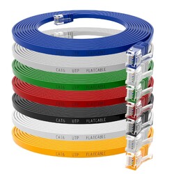 Patchkabel Netzwerkkabel Ethernet Kabel Netzwerk Patch LAN DSL Flachkabel CAT⭐️⭐️⭐️⭐️⭐️Flach✅Rund✅Outdoor🔴Cat5🔴Cat6🔴Cat7🔴Cat8🔥