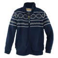 River Creek Herren Strick-Cardigan Strickjacke mit Stehkragen und Reißverschluss