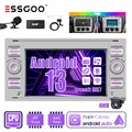 64G Carplay DAB+ Autoradio Android 14 GPS Cam Für Ford Focus Transit MK7 Fiesta