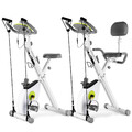 Heimtrainer Ergometer Fahrrad Trimmrad Indoor Fitness X-bike Klappbar Grün