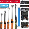 Drehmomentschlüssel 1/4" 3/8" 1/2" 3/4" 2-500Nm Teleskopratsche Auswahl Bit Set