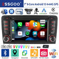 DAB+ 4+64G Android 13 Carplay Autoradio GPS Navi WIFI +KAM Für Audi A3 S3 RS3 8P