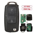 1x VW 1J0959753N NEU Autoschlüssel 2 Tasten Gehäuse 433 Mhz Sender passend Seat