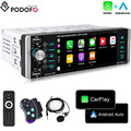 Single DIN Autoradio Apple Carplay AI Voice AM FM RDS 5.1" Bildschirm USB TF AUX