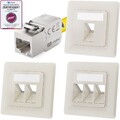 Netzwerk Dose Cat6a Unterputz Datendose Anschlussdose LAN DSL Dose KeystoneModul