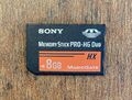 Sony Memory Stick PRO-HG Duo HX 8 GB Magic Gate Speicherkarte - Gebraucht