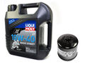 Motoröl Ölfilter KN138 Set LIQUI MOLY 10W-40 4 Liter für Kawasaki Suzuki Cagiva