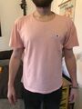 Größe: M / THE GOODPEOPLE rosa T-Shirt schlicht Rundhalsausschnitt aus Baumwolle