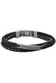 Fossil Herren Armband Edelstahl  schwarz 21,5 cm JF03185793