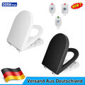 WC Sitz mit Absenkautomatik Schwarz Toilettendeckel Klodeckel Toilette Softclose