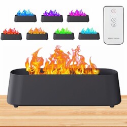 Aroma Diffuser 7 LED Licht Flammen Duftöl Ätherische Öle Diffuser Luftbefeuchter