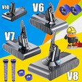 9000mAh Akku für Dyson V6 V7 V8 V10 SV10 Absolute Animal Staubsauger / Ladegerät