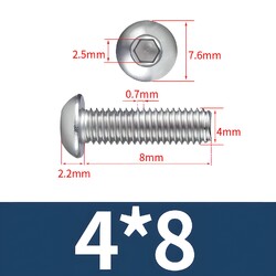 Linsenkopfschrauben M2 M3 M4 M5 M6 M8 M10 M12 ISK Edelstahl A2 V2A DIN ISO 7380