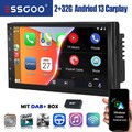 7" 2 DIN 2+32G DAB+ Carplay Autoradio Android 13 GPS Nav RDS SWC WIFI BLUETOOTH