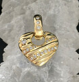 Wertvoller Herz-Anhänger in 750er Gelbgold besetzt mit 22 Brillanten ca. 1,45ct
