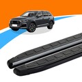 Trittbretter passend für Audi Q7 ab Baujahr 01/2015 DOLU Schwarz mit ABE