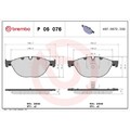 1x Bremsbelagsatz, Scheibenbremse BREMBO P 06 076 passend für BMW