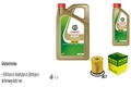MANN-FILTER Ölfilter 6L CASTROL EDGE 5W-30 M für Mercedes-Benz B-Klasse