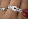 100 Stück Ringschablone Ringgrößenmesser Ringmaßband Multisizer Ringmaß